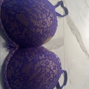 Victoria's Secret Vibrant Purple Lace Bra